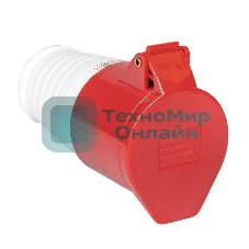 Розетка кабельная 16А 380В 3P+РЕ+N IP44 (215) EKF ps-215-16-380