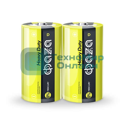 Элемент питания солевой R20 Heavy Duty Shrink-2 (уп.2шт) ФАZА 4895205002357, 1.5 В