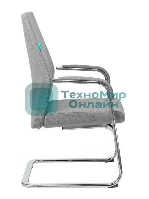 Кресло офисное Бюрократ JONS-LOW-V/CASHGREY на полозьях серый