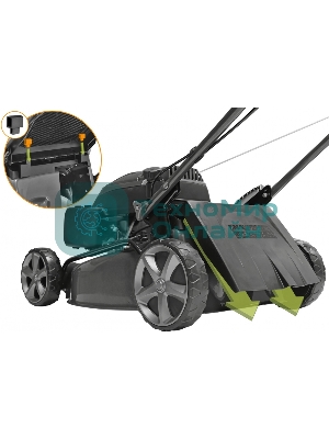 Газонокосилка CARVER LMG-2042HM бенз., 2 кВт, шир.42см колеса 6''/7'' травосб. 45л мульчиров.