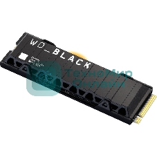 Накопитель SSD WD 2Tb Black SN850X, M.2(22x80мм), NVMe, PCIe 4.0 x4, 3D TLC, R/W 7300/6600Mb/s, IOPs 1 200 000/1 100 000, TbW 1200, DWPD 0.3, with Heat Spreader (12 мес.)