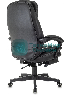 Кресло Бюрократ T-9950MSG-F/BLACK-PU черный, экокожа