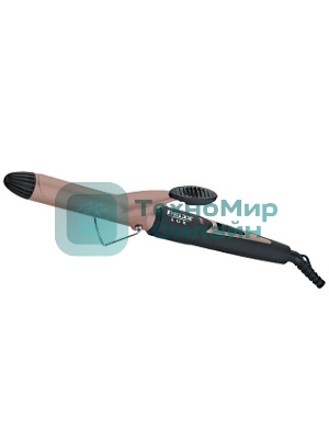 Щипцы для завивки волос DELTA LUX DL-0626 коричневый/черный, 25 мм, 180 °C, 1 режим