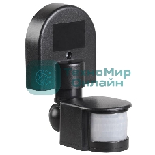 Детектор движения ДД 008 1100Вт угол обз. 180град. дальн. 12м IP44 черный IEK LDD10-008-1100-002