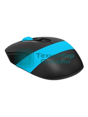 Мышь беспроводная A4Tech Fstyler FG10S черный/синий, 2000 dpi, радиоканал, USB, кнопки - 4