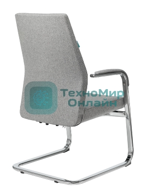 Кресло офисное Бюрократ JONS-LOW-V/CASHGREY на полозьях серый