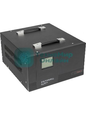 Стабилизатор Ресанта АСН-5 000/1-ЭМ 63/1/6 220В±2%, Габариты 395х235х183, Вес 18 кг