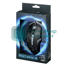 Мышь проводная Oklick 396M INSOMNIA черный, 1000 dpi, USB, кнопки - 3