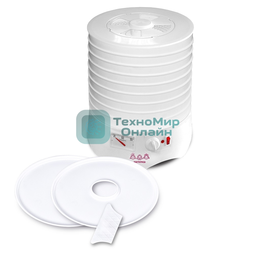 Сушилка для овощей и фруктов Мастерица EFD-0903VM + 2 поддона д/пастилы и лопатка