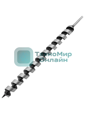 Сверло по дереву шнековое Matrix, 40 х 600 мм, 6-гранный хвостовик