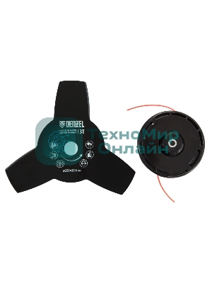 Триммер бензиновый Denzel DR-43S, 43 см3, разъемная штанга, состоит из 2 частей