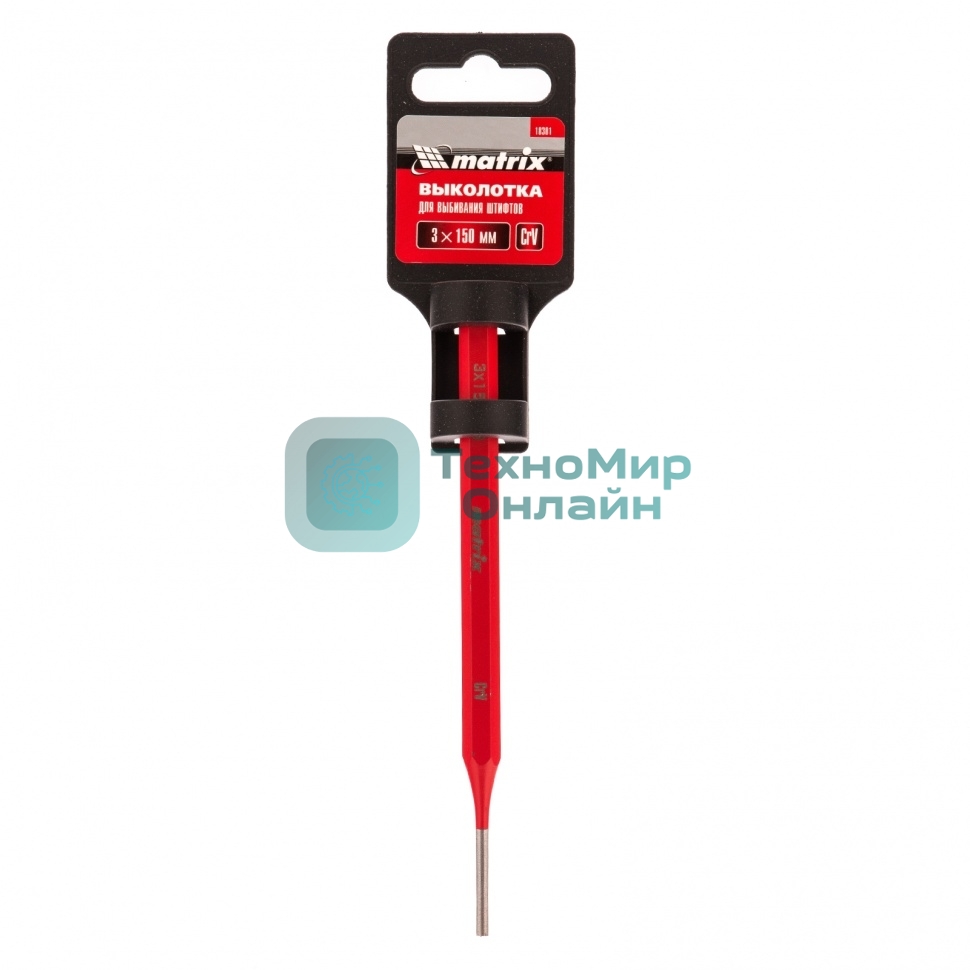 Выколотка Matrix 3 x 150 мм, сталь CrV