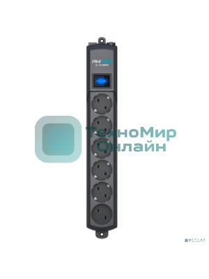 Сетевой фильтр Surge protector Pilot S Max (5 euros + 1GP), 15A/3.5kVA, automatic, 3 m, graphite