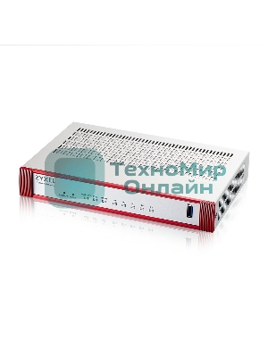 Межсетевой экран Zyxel USG FLEX 50HP с подпиской Gold на 1 год (AV, CF, IDP/DPI, Sandboxing, SecuReporter), 1xRJ-45: 1G PoE+ (LAN/WAN), 4xRJ-45: 1G (LAN/WAN), 1xUSB3.0 **