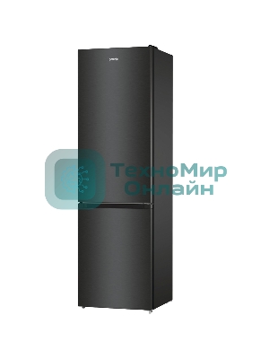 Холодильник Gorenje NRK6202EBXL4 черный матовый двухкамерный 235/96л морозилка снизу, No Frost