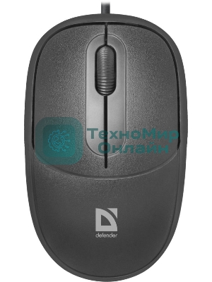 Мышь проводная Defender Datum MS-980 черный, 1000 dpi, USB, кнопки - 3