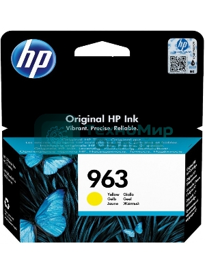 Картридж струйный HP 963 3JA25AE желтый (700 стр) для HP OfficeJet Pro 901x/902x