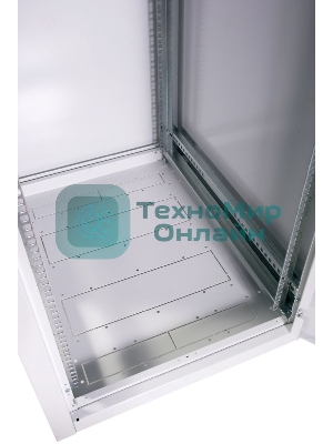 Шкаф телекоммуникационный напольный ЭКОНОМ 18U (600 600) дверь стекло, дверь металл