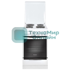 Плита электрическая Gefest 5140-02 белый, конфорок 4 шт, духовка 55 л, 50 см x 85 см x 58.5 см