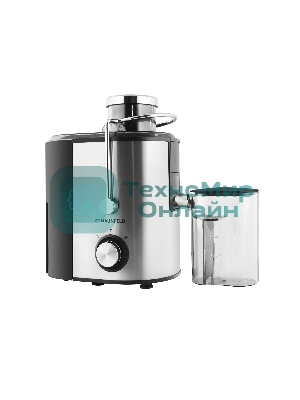 Соковыжималка Maunfeld MJE.850S нержавеющая сталь, центробежная, 850 Вт, 350 мл, механическое