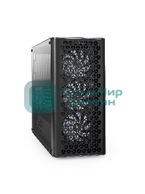 Компьютерный корпус Miditower ExeGate EVO-9202-NPX600 (ATX, БП 600NPX с вент. 12 см, с окном, 1*USB+1*USB 3.0, аудио, 3 вент. 12см с RGb подсветкой)