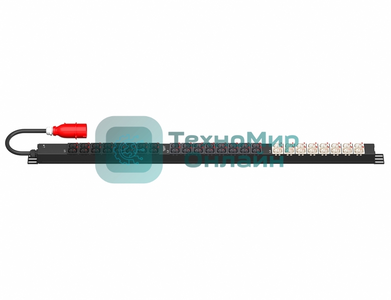 Блок распределения питания SMARTWATT PDU P-series 0U-B-3P16A-SMB-24C13-24C39-UL-3M-IEC309