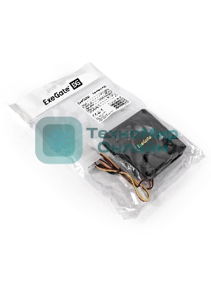 Вентилятор для корпуса ExeGate EX07015H3PM черный, 70 мм, 3000 об/мин, 26 дБ, 3 pin