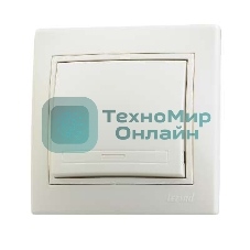 Выключатель LEZARD 701-0303-100серия скр.проводки Мира 1клавиша кремовый со вст.