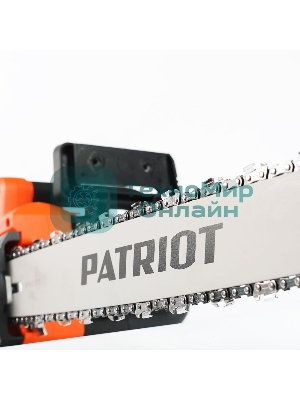 Пила цепная электрическая Patriot ESP 2418, 2400Вт, 18'/45 см, 3/8, 1,3мм 62 зв, плавный пуск, бесключевая натяжка цепи, термозащита