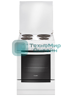 Плита электрическая Gefest 6140-01 белый, конфорок 4 электрических, духовка 55 л, 60 см x 85 см x 60 см