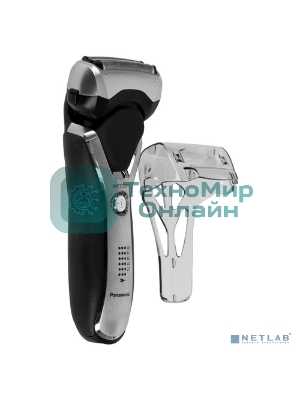 Электробритва сетчатая Panasonic ES-RT77-S520 реж.эл.:3 питан.:аккум. серебристый/черный