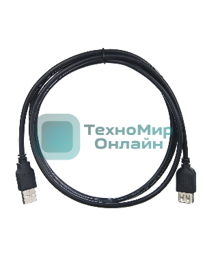 Кабель-удлинитель TELECOM USB2.0 Am-->Af 1,5 м черный TUS6990-1.5M
