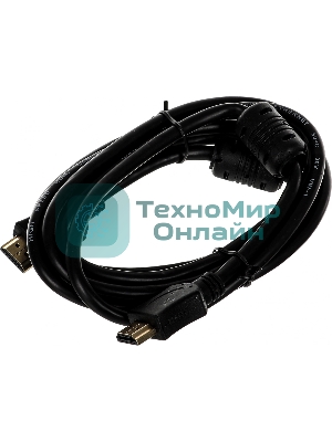 Кабель соединительный аудио-видео Premier 5-813 HDMI (m)/HDMI (m) 2м. феррит.кольца черный (5-813 2.0)