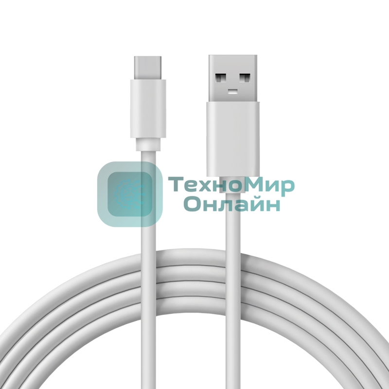 Кабель Rexant USB-A - Type-C, 3A, 2м, ПВХ, белый