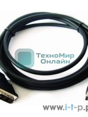Кабель HDMI-DVI Cablexpert CC-HDMI-DVI-10, 19M/19M, single link, медь, позол.разъемы, экран, 3.0м, черный, пакет