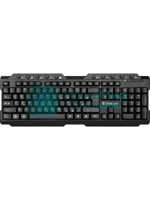 Клавиатура беспроводная Defender Element HB-195 RU USB черный