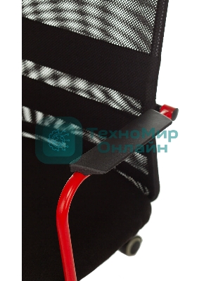 Кресло игровое Zombie ONE черный TW-01 3C11 сетка/ткань с подголов. крестовина металл