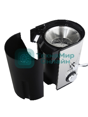 Соковыжималка Maunfeld MJE.850S нержавеющая сталь, центробежная, 850 Вт, 350 мл, механическое