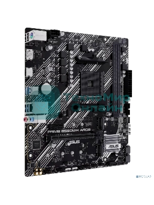 Материнская плата ASUS PRIME B550M-K ARGB, Socket AM4, AMD B550, 2xDDR4, 4xSATA, 2xM.2, 1xPCI-E 4.0 x16, 1xPCI-E x1, 1xHDMI, 1xDP, 1x 1Gb LAN, 4xUSB-A 3.2 Gen 1, 2xUSB-A 2.0, 3x3.5 мм, 7.1, Micro-ATX