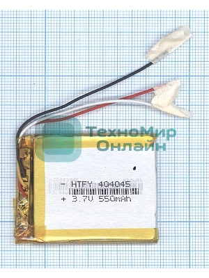Аккумулятор Li-Pol (батарея) 4x40x45мм 3pin 3.7V/550mAh