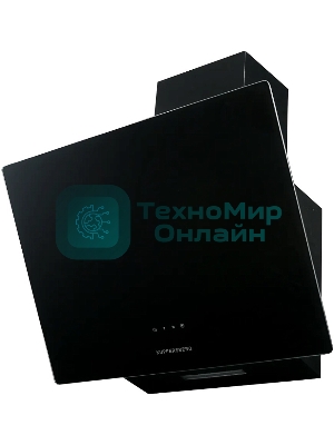 Вытяжка наклонная Kuppersberg F 605 B черный, 60 см, 1300 куб. м/ч, 48 дБ