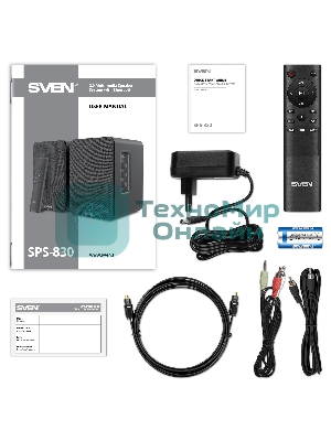 Акустическая система SVEN АС SPS-830 2.0 черный 60Вт BT