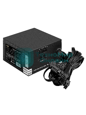 Блок питания серверный 400W ExeGate ServerPRO-400PAS (ATX, APFC, КПД 80% (80 PLUS), 12cm fan, 24pin, 2x(4+4)pin, 4xPCI-E, 6xSATA, 4xIDE, Cable Management, black)