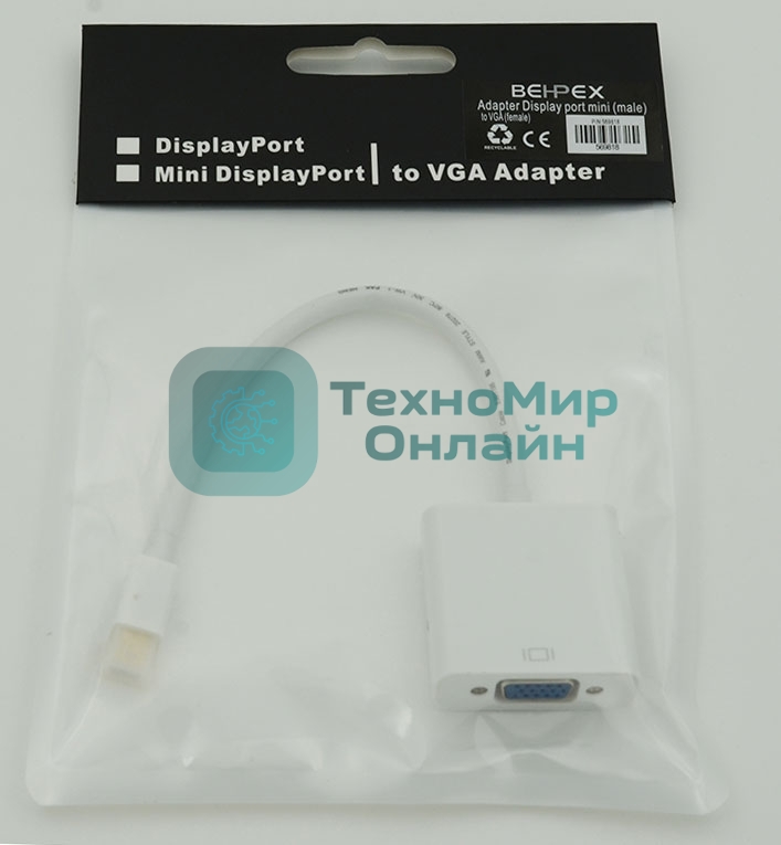 Переходник Display Port DisplayPort mini (m)/VGA HD15 (f)