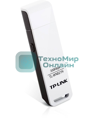 Сетевой адаптер TP-Link TL-WN821N Беспроводной USB адаптер 300 Мбит/с стандарта N