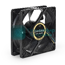 Вентилятор для корпуса ExeGate EX08025B4P-PWM черный, 80 мм, 2300 об/мин, 23 дБ, 4 pin