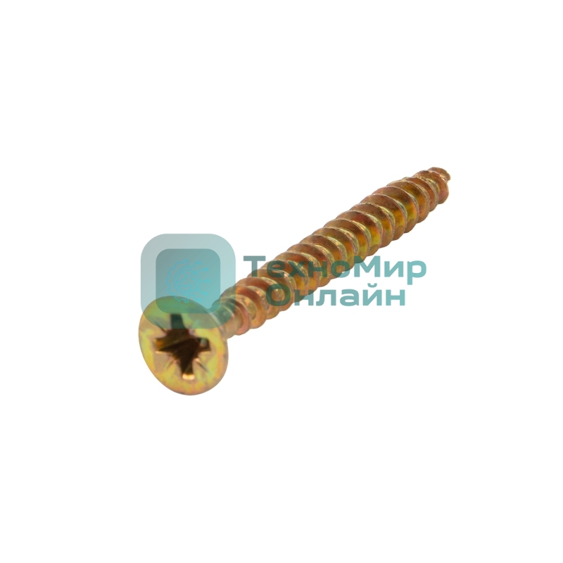 Саморез универсальный Kranz 4х40, желтый цинк, короб (200 шт./уп.)