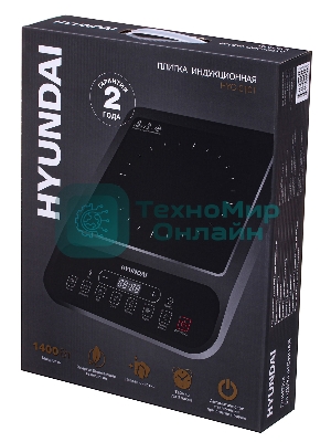 Плита настольная электрическая Hyundai HYC-0101 черный эмаль (настольная)