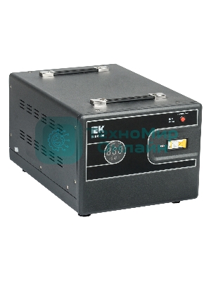 Стабилизатор напряжения IEK Hub 8кВА однофазный черный (IVS21-1-008-13)