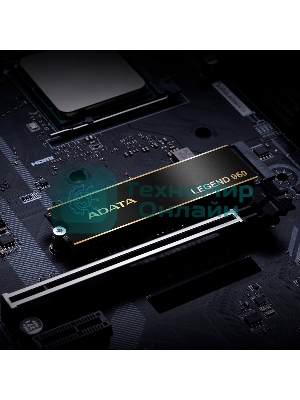 Накопитель SSD ADATA LEGEND 960, 1Tb, PCIe 4.0 x4, M.2 2280, NVMe, R/W 7400/6000, с радиатором